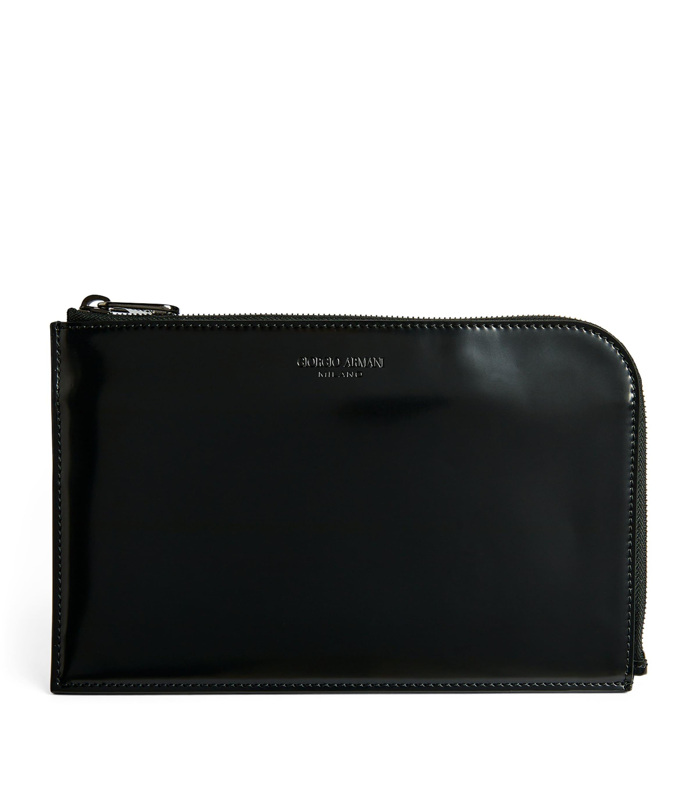 Giorgio Armani Leather Zip-Around Wallet by GIORGIO ARMANI