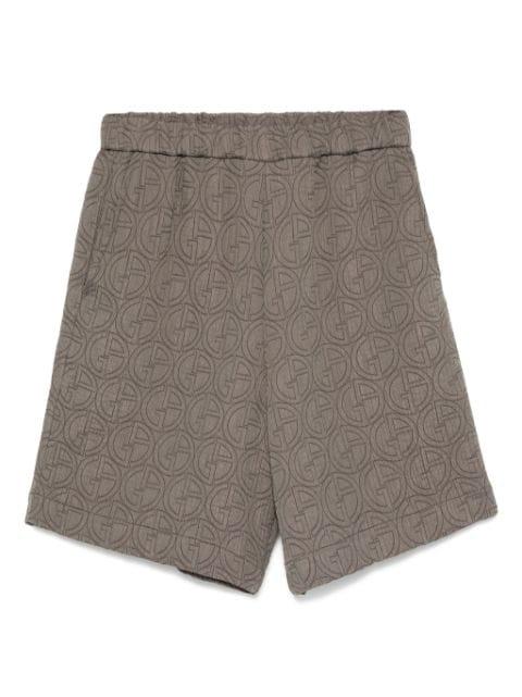Interlock-monogram Bermuda shorts by GIORGIO ARMANI