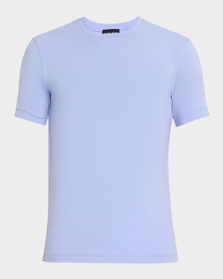 Men's Solid Viscose Stretch Jersey T-Shirt by GIORGIO ARMANI