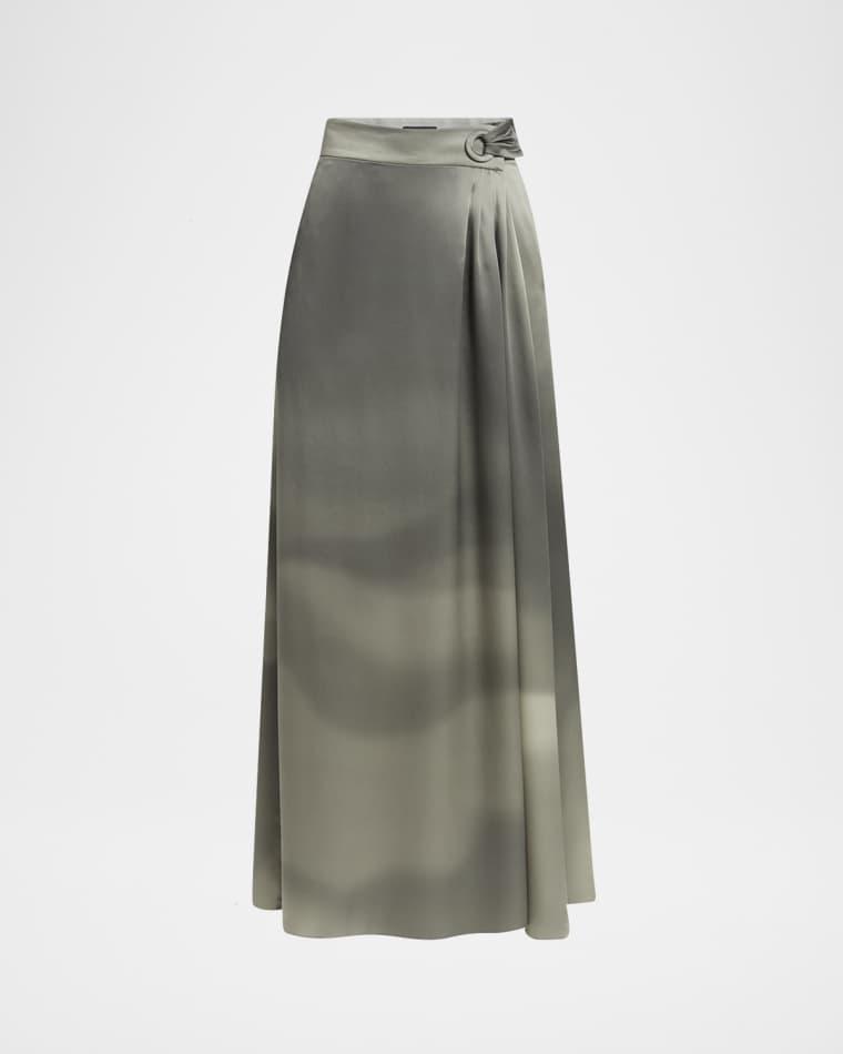 Ombre Silk Maxi Wrap Skirt by GIORGIO ARMANI