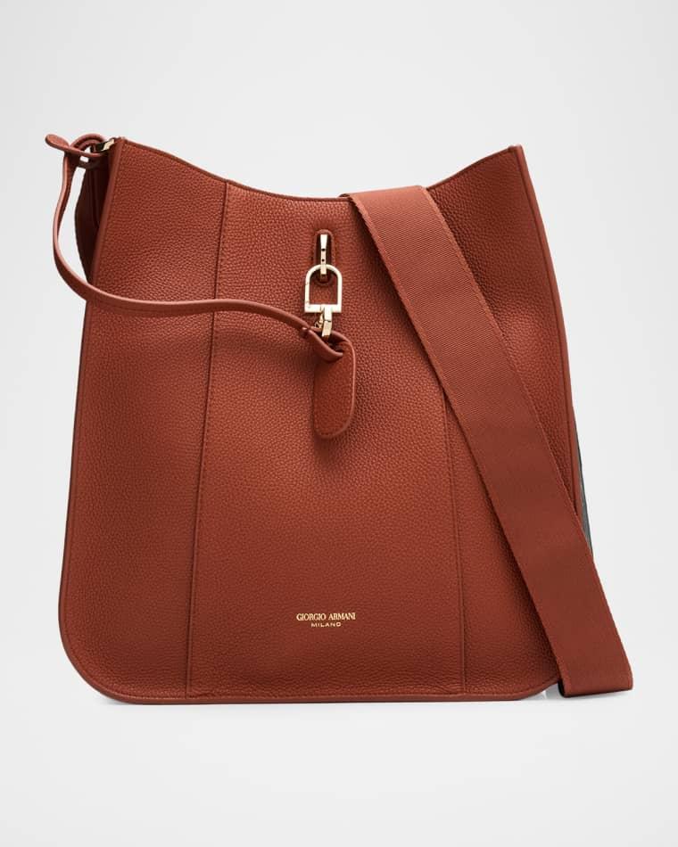 Pebbled Leather Crossbody Bag by GIORGIO ARMANI