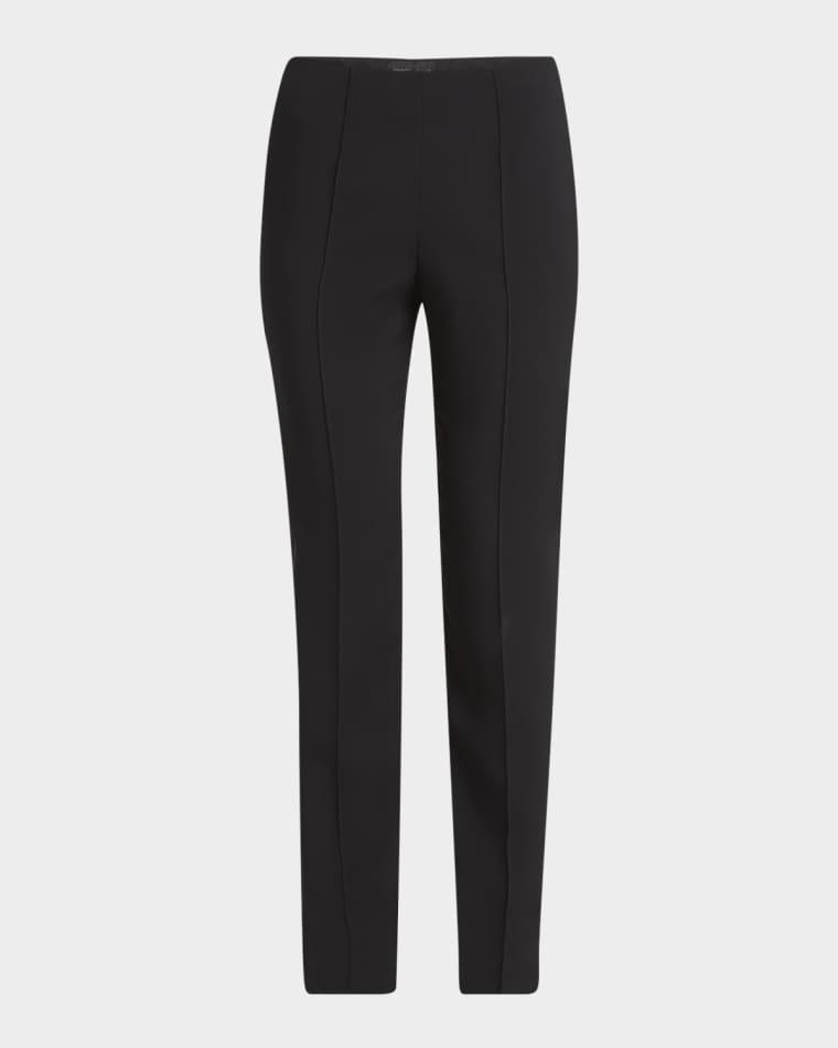 Pintuck Slim-Leg Cady Trousers by GIORGIO ARMANI