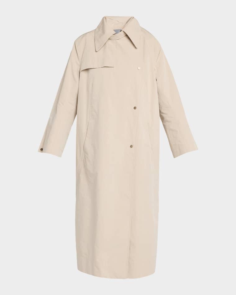 Techno Long Trench Coat by GIORGIO ARMANI