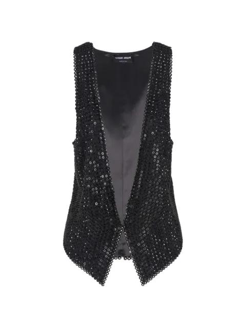 V-neck embellished waistcoat by GIORGIO ARMANI