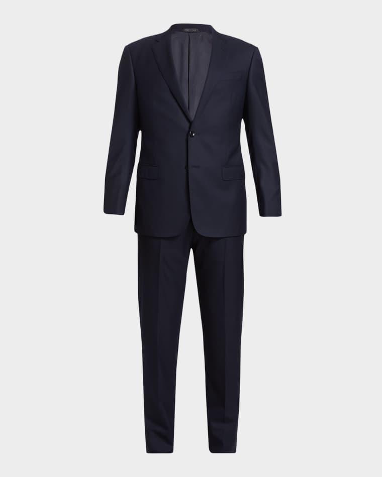 Wool Single-Breasted Suit by GIORGIO ARMANI