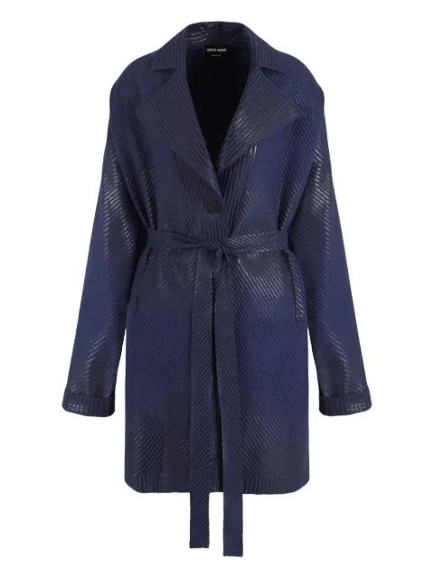 belted coat by GIORGIO ARMANI