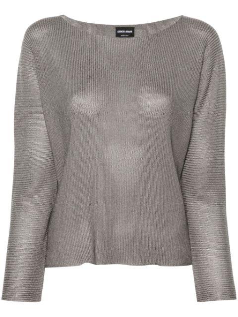 boat-neck jumper by GIORGIO ARMANI