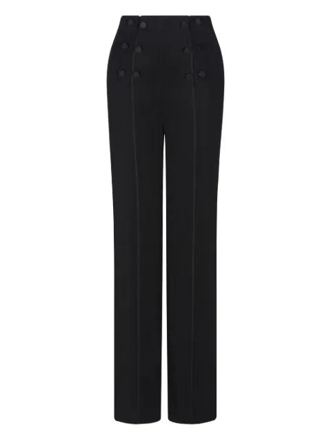 button-appliqué trousers by GIORGIO ARMANI