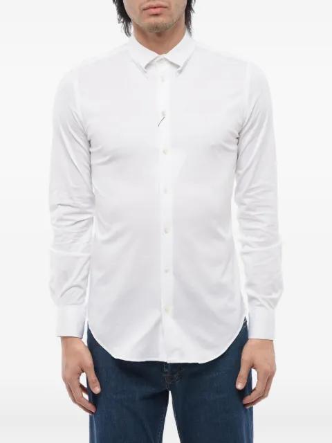 button-down collar long-sleeve shirt by GIORGIO ARMANI