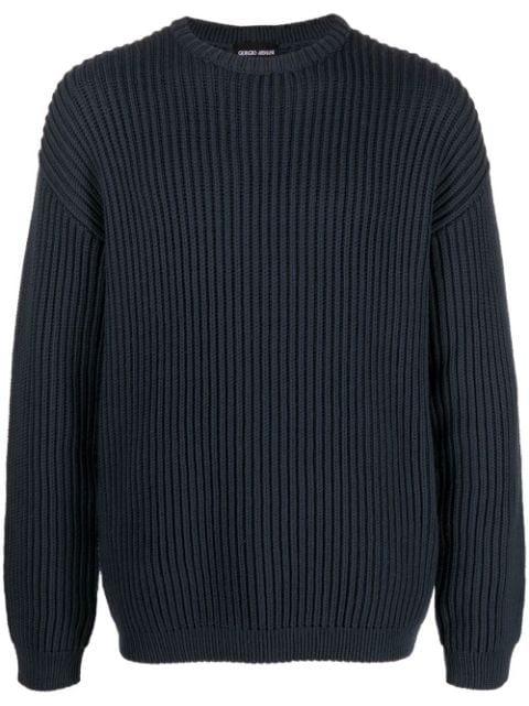 chunky-knit jumper by GIORGIO ARMANI