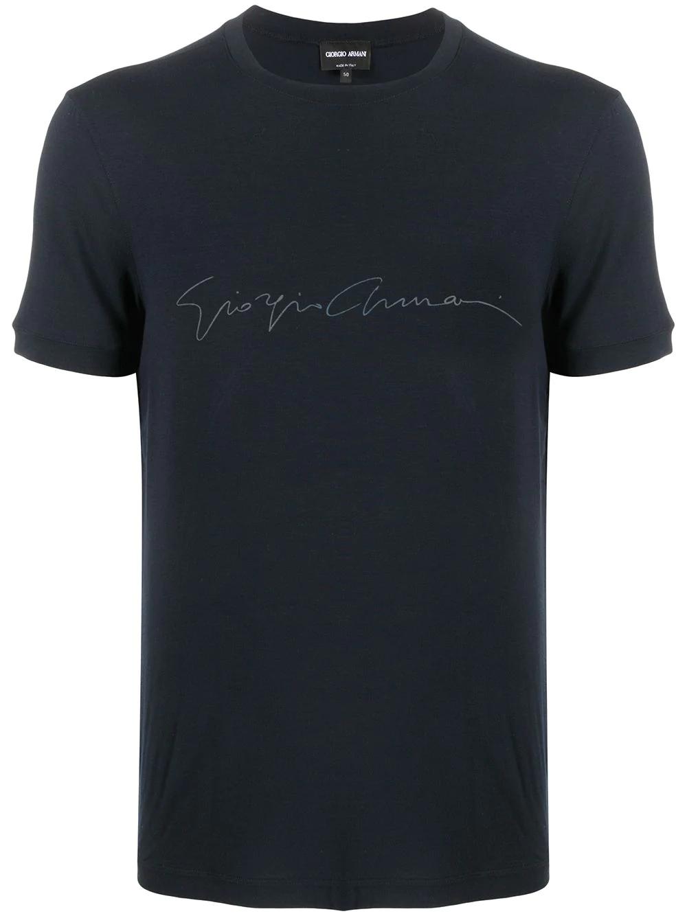 crewneck signature T-shirt by GIORGIO ARMANI