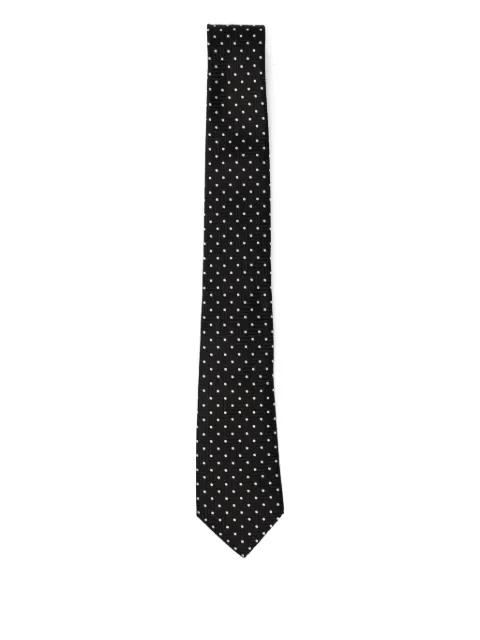 dot-print silk tie by GIORGIO ARMANI