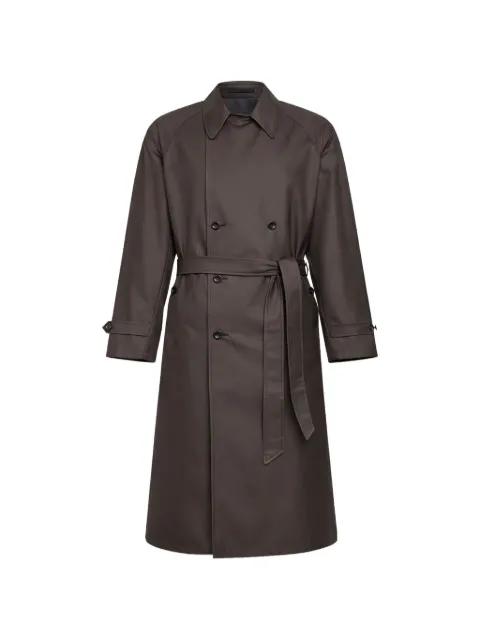 double-breasted belted coat by GIORGIO ARMANI