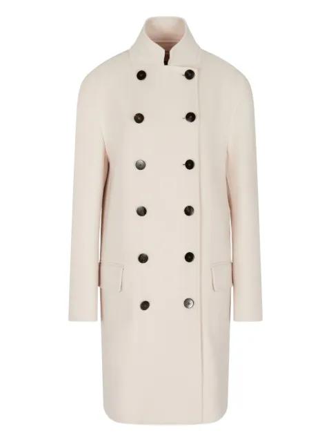 double-breasted coat by GIORGIO ARMANI