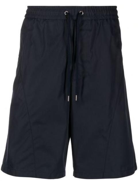 drawstring organic cotton track shorts by GIORGIO ARMANI