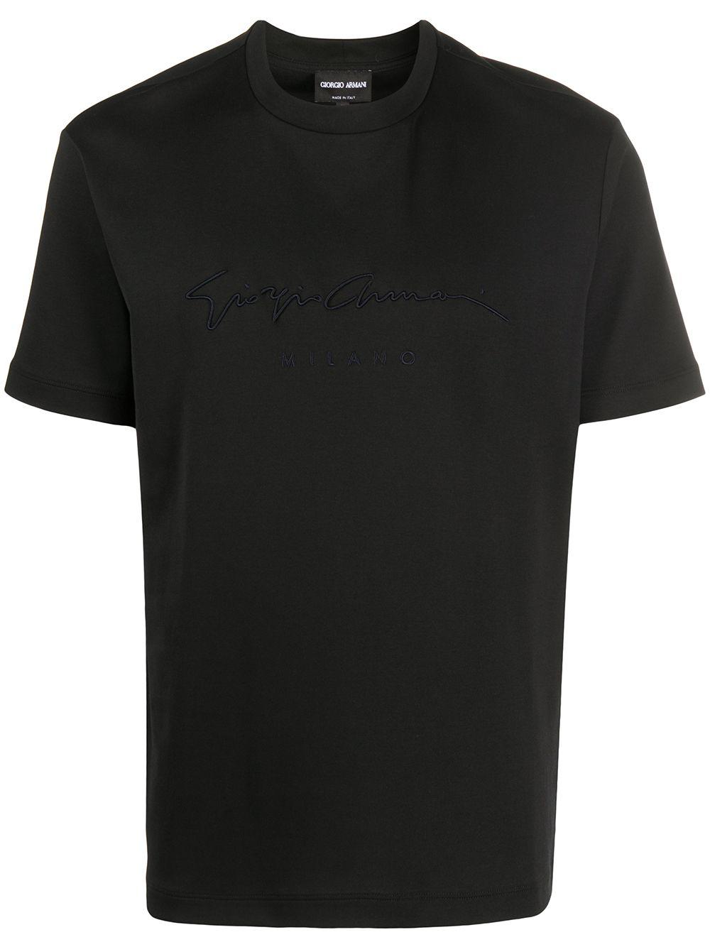 embroidered logo T-shirt by GIORGIO ARMANI