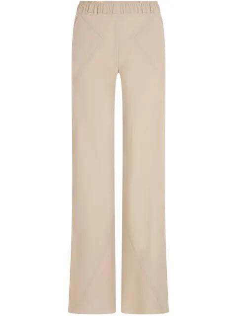 flared silk track pants by GIORGIO ARMANI