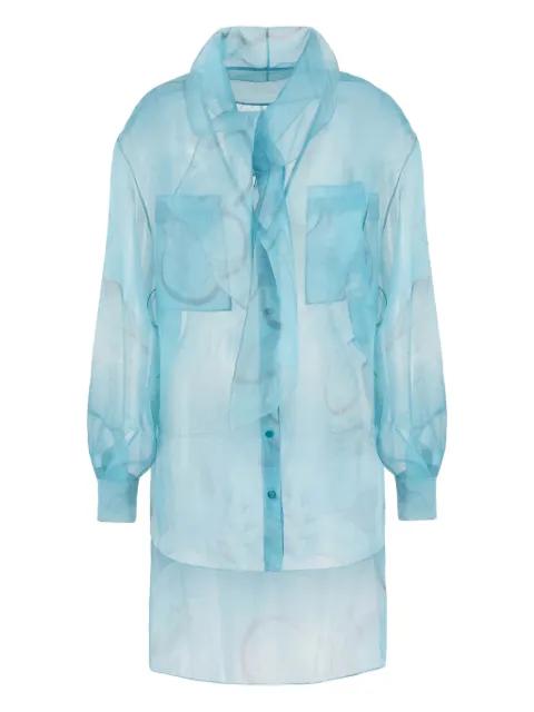 floral-print silk shirt by GIORGIO ARMANI
