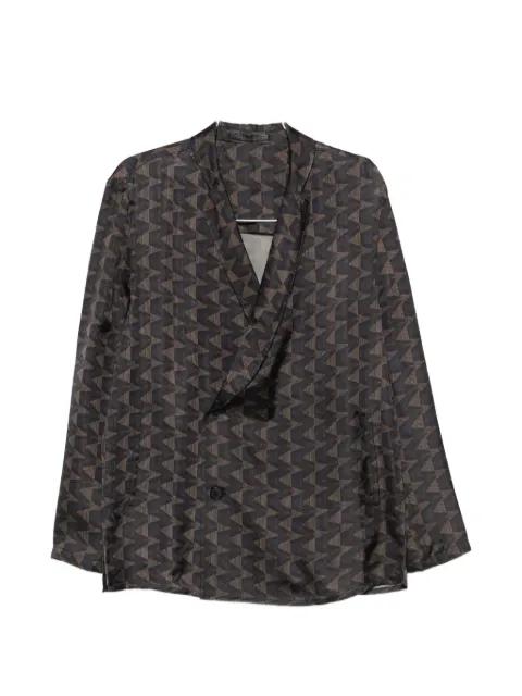 geometric-patterned blazer by GIORGIO ARMANI