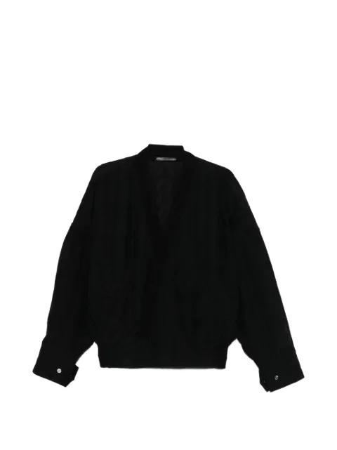 geometric texture bomber jacket by GIORGIO ARMANI