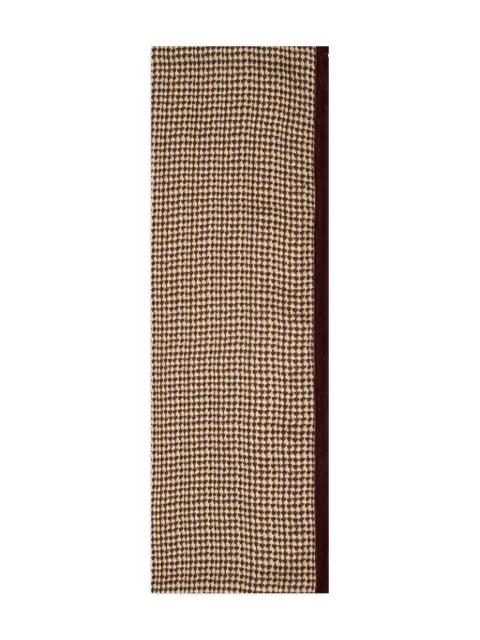 houndstooth-pattern scarf by GIORGIO ARMANI