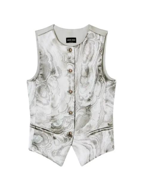 jacquard button waistcoat by GIORGIO ARMANI