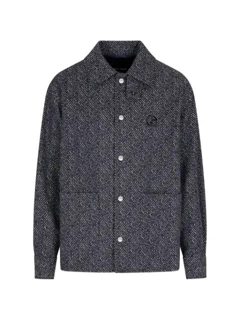 jacquard shirt jacket by GIORGIO ARMANI