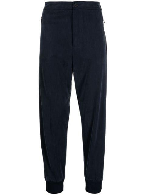 jersey tapered track pants by GIORGIO ARMANI
