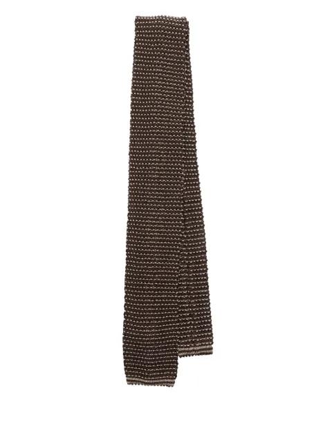 knitted silk tie by GIORGIO ARMANI