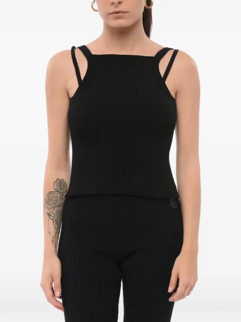 layered ribbed top by GIORGIO ARMANI