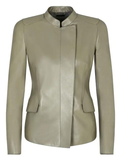 leather coat by GIORGIO ARMANI