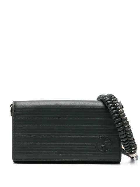 leather shoulder bag by GIORGIO ARMANI