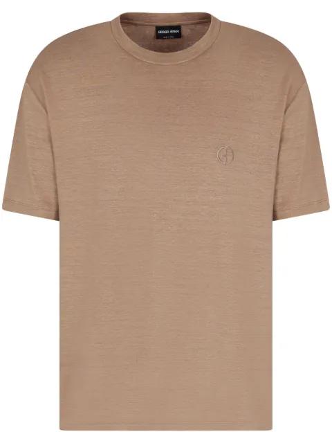 logo-embroidered T-shirt by GIORGIO ARMANI