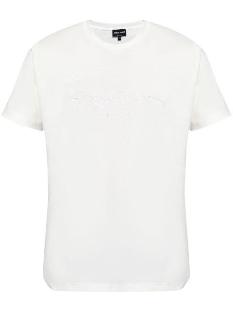 logo-embroidered T-shirt by GIORGIO ARMANI