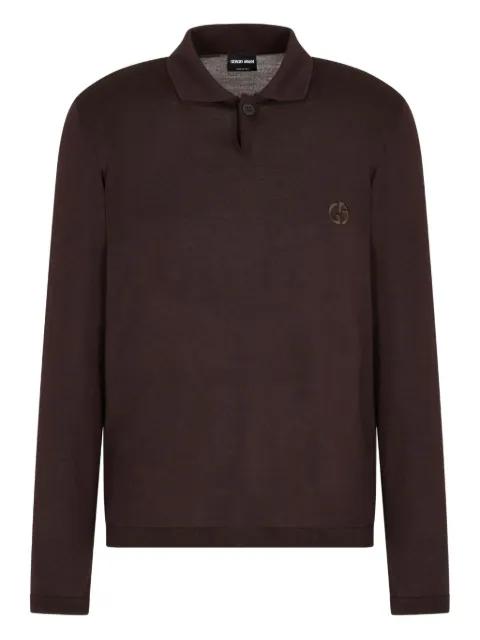 logo-embroidered polo shirt by GIORGIO ARMANI