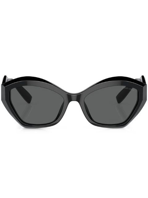 logo-plaque tinted-lenses sunglasses by GIORGIO ARMANI