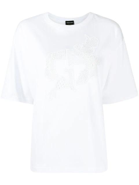 logo-print T-shirt by GIORGIO ARMANI