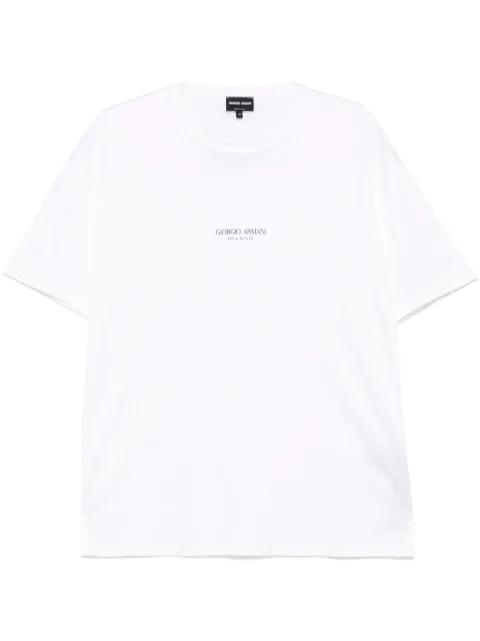 logo-print T-shirt by GIORGIO ARMANI