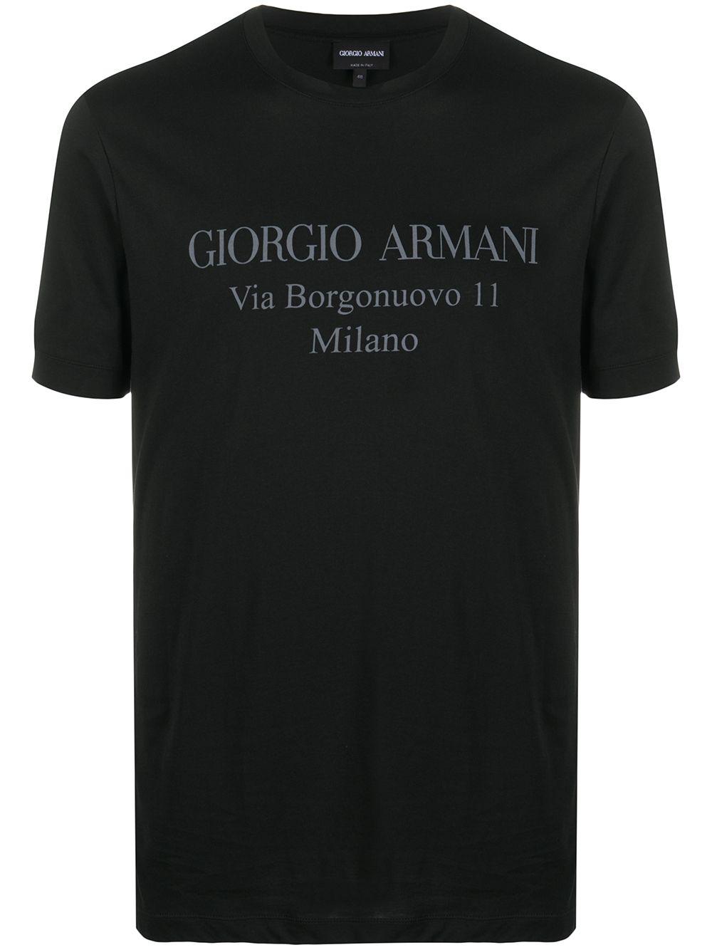 logo print T-shirt by GIORGIO ARMANI