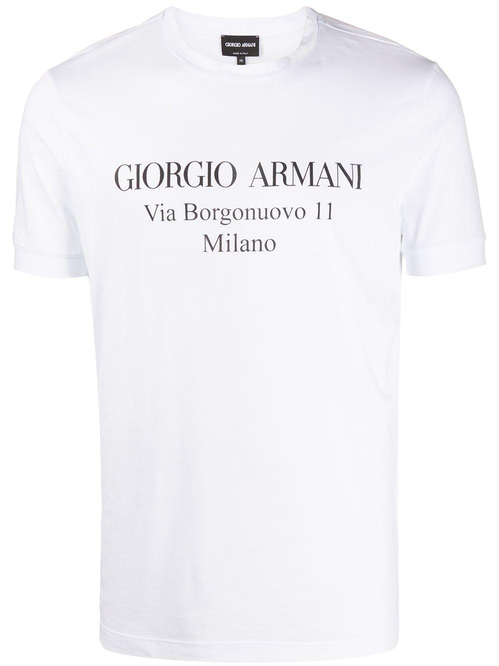 logo print T-shirt by GIORGIO ARMANI