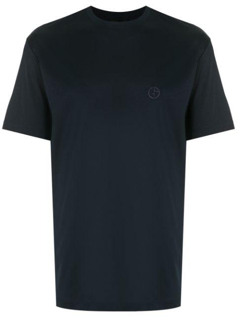 logo-print cotton T-shirt by GIORGIO ARMANI