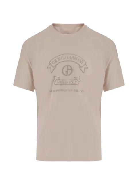 logo-print short-sleeve T-shirt by GIORGIO ARMANI