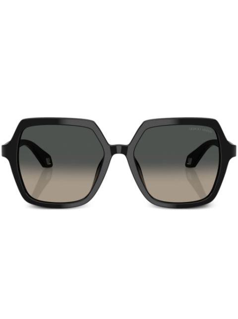 logo-print sunglasses by GIORGIO ARMANI