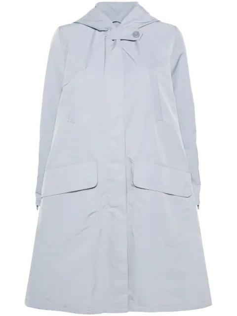 logo-tape detail hoodied parka by GIORGIO ARMANI