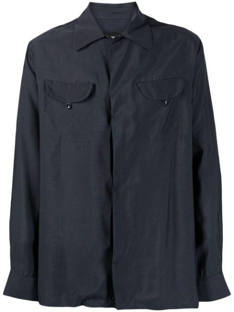long-sleeve button-up shirt by GIORGIO ARMANI