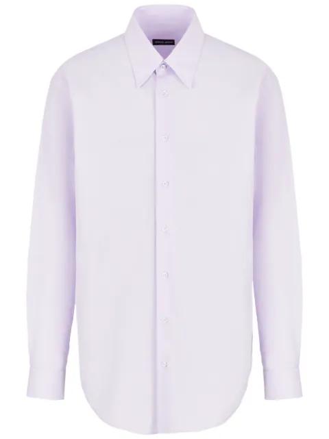 long-sleeve cotton shirt by GIORGIO ARMANI