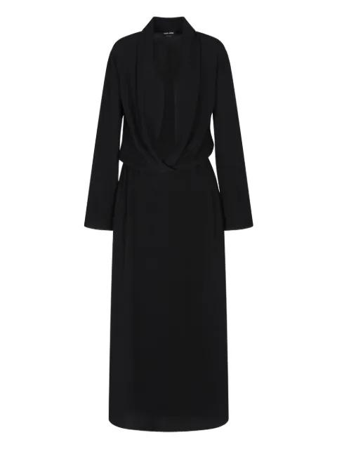 long-sleeve midi dress by GIORGIO ARMANI