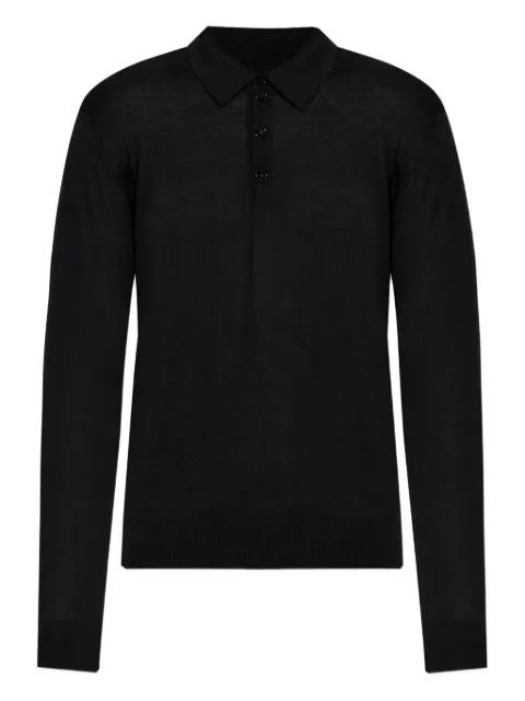 long-sleeve polo shirt by GIORGIO ARMANI