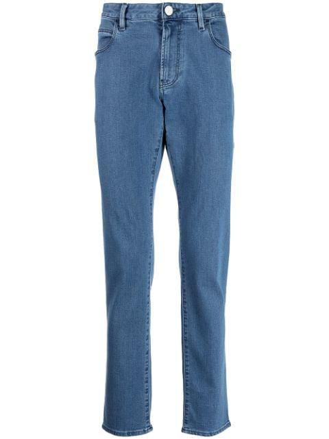 low-rise straight-leg jeans by GIORGIO ARMANI
