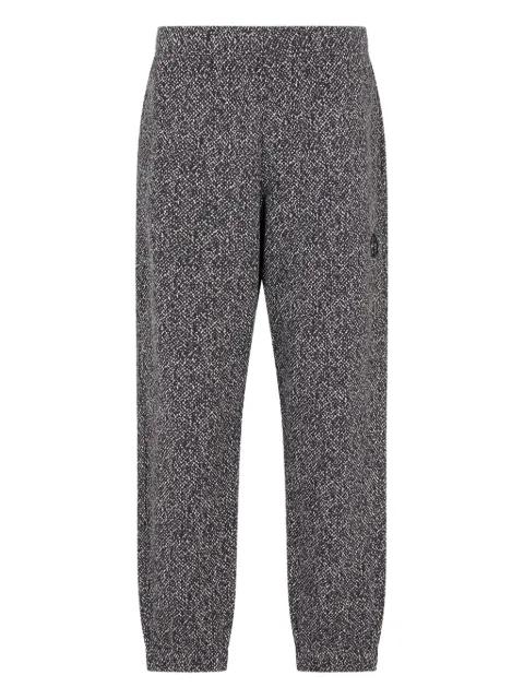 mélange-effect track pants by GIORGIO ARMANI